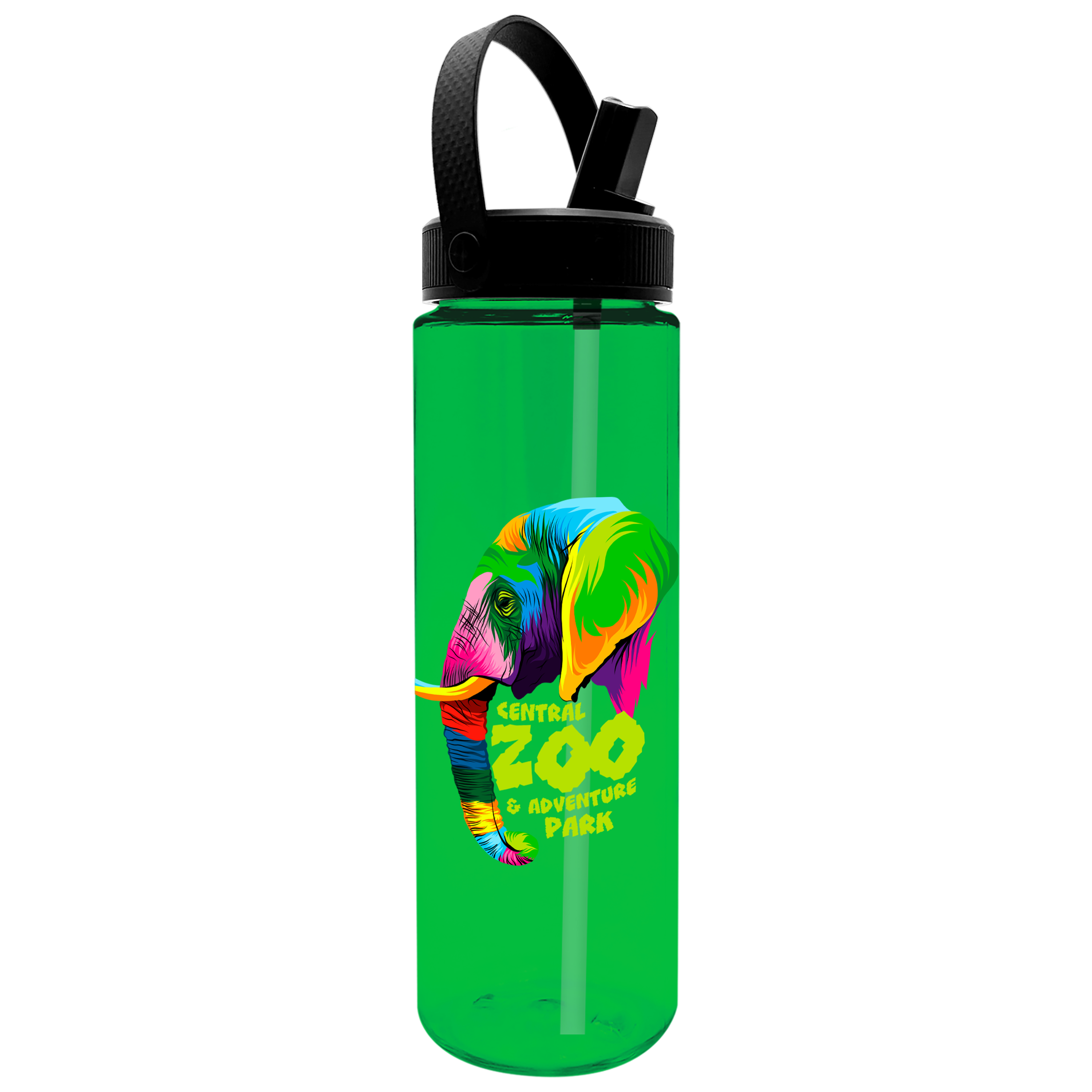 Freedom Tritan® Renew Bottle with Flip-Straw, Swivel-Handle Lid - 28 oz.